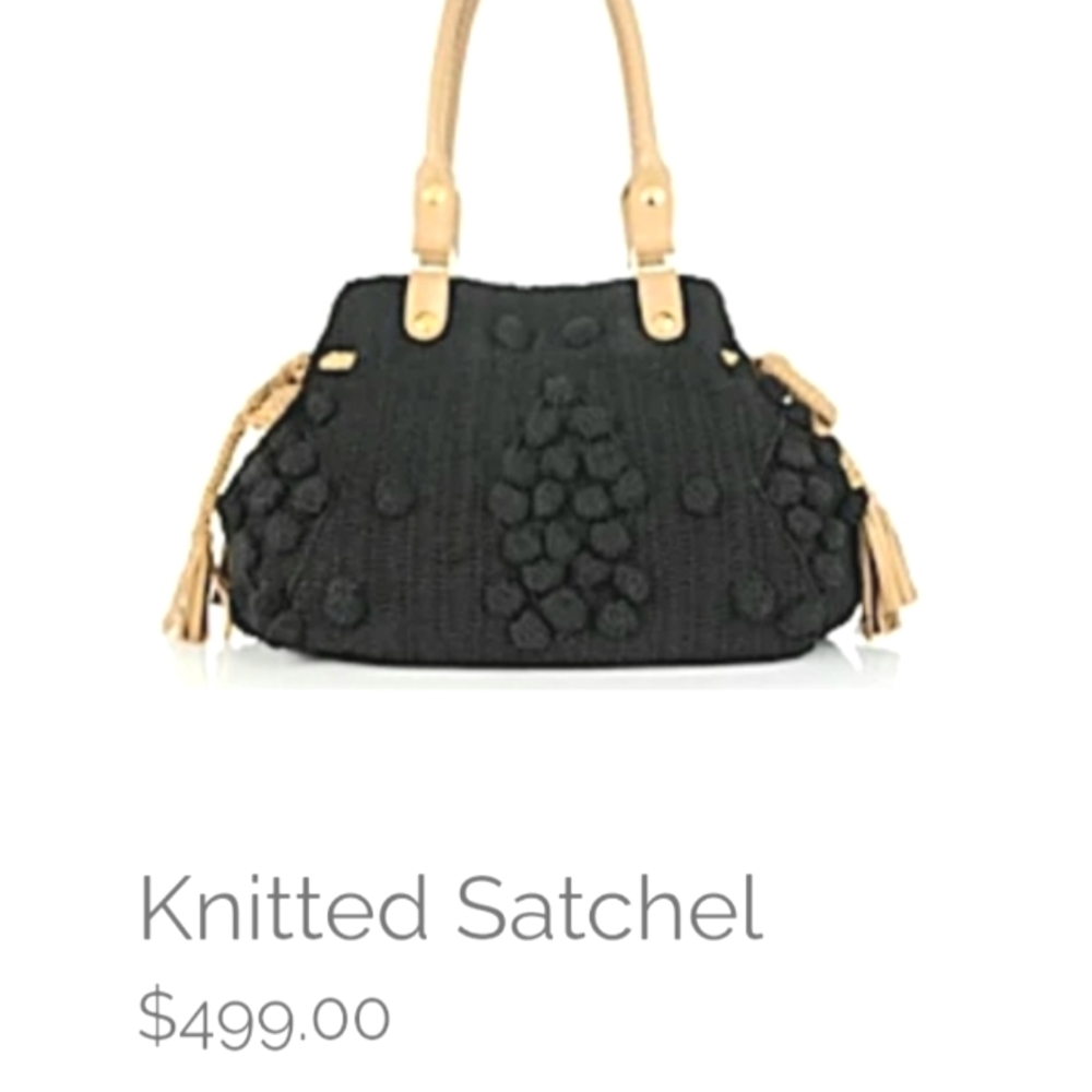 🔵 Clever Carriage "Rare" Knitted Satchel Bag